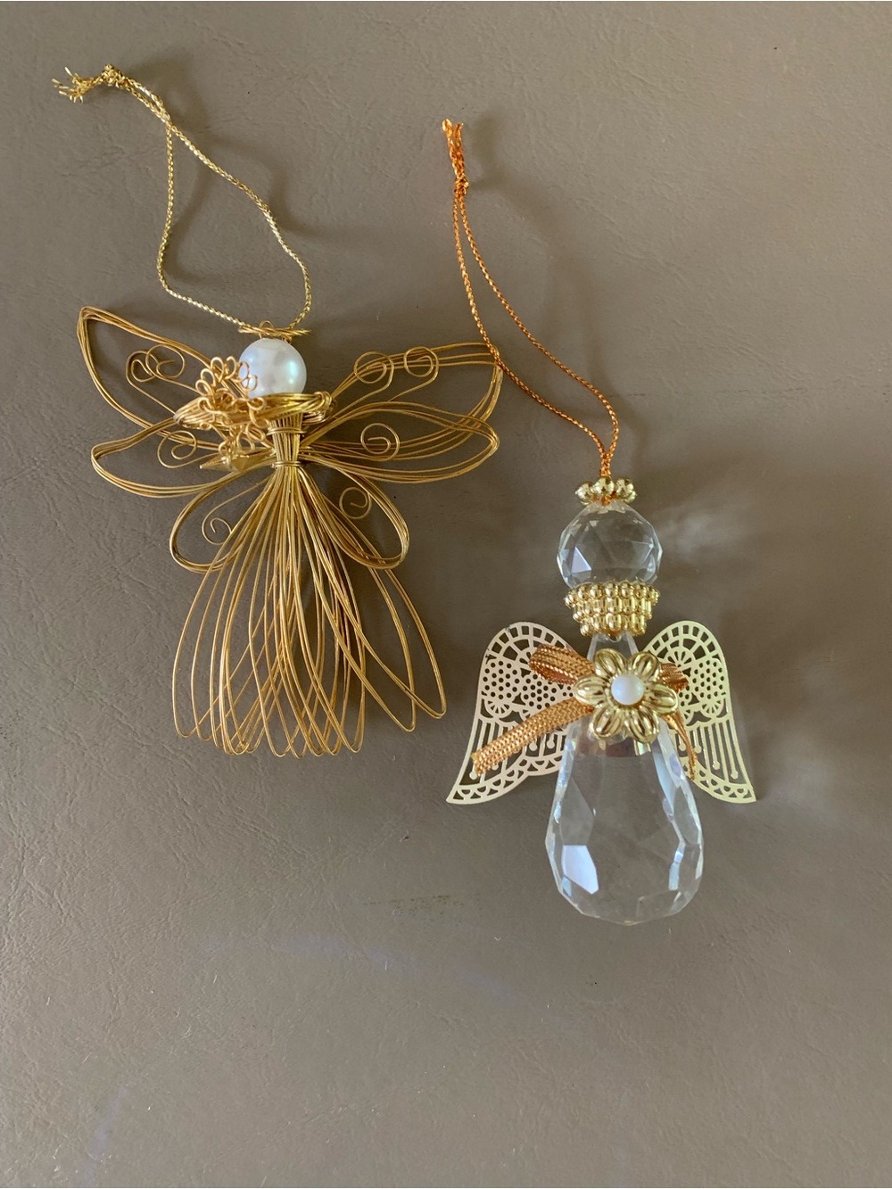 Gold and Crystal Angel Ornaments - Picture 4 of 5